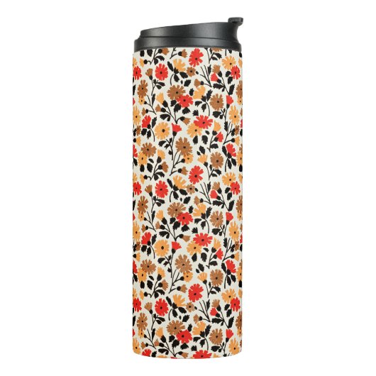 Endleaves of Art floral pattern Thermosbecher (Nach links gedreht)