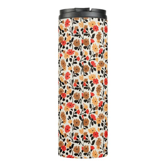 Endleaves of Art floral pattern Thermosbecher (Rückseite)