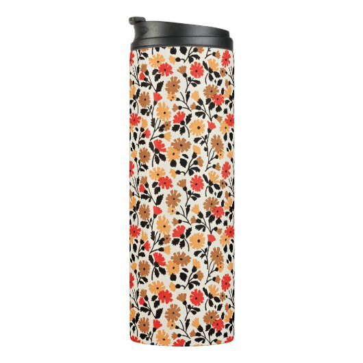 Endleaves of Art floral pattern Thermosbecher (Nach rechts gedreht)