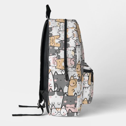 Endless Be Kind Kittens Bedruckter Rucksack (Links)