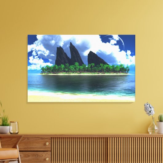 Endless Blue (2014) Leinwanddruck (Insitu (Wohnzimmer))