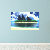 Endless Blue (2014) Leinwanddruck (Insitu (Holzboden))