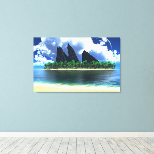 Endless Blue (2014) Leinwanddruck (Insitu (Holzboden))