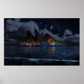 Endless Blue (Nacht) Poster (Vorne)