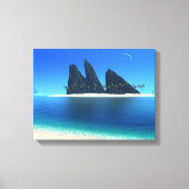 Endless Blue (Original) Wrapped Canvas Leinwanddruck (Vorderseite)