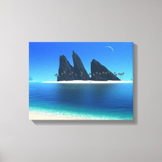 Endless Blue (Original) Wrapped Canvas Leinwanddruck (Vorderseite)