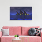 Endless Blue (Starlight) Leinwanddruck (Insitu (Wohnzimmer))