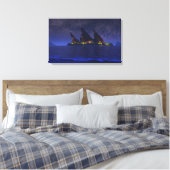 Endless Blue (Starlight) Leinwanddruck (Insitu (Schlafzimmer))