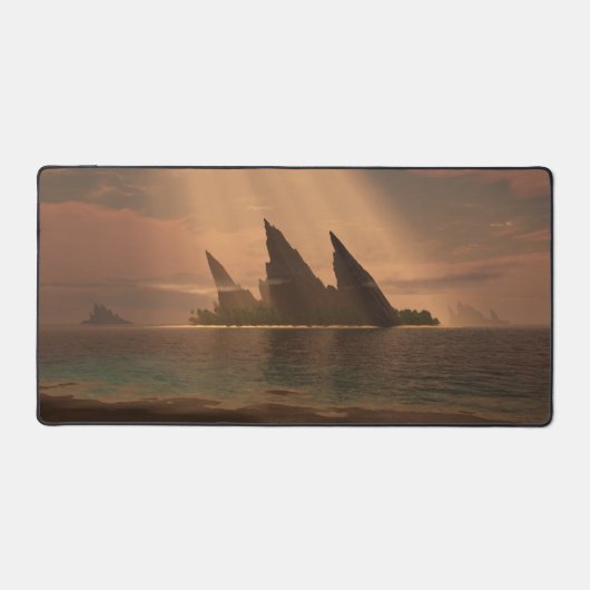 Endless Blue (Sunbeam) Schreibtischunterlage (Vorderseite)