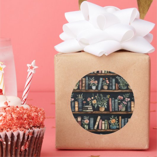  Endless Books Retro Runder Aufkleber (Party)