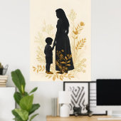 Endless Embrace – Mother and Child IV Poster (Heimbüro)