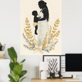 Endless Embrace – Mother and Child VIII Poster (Heimbüro)