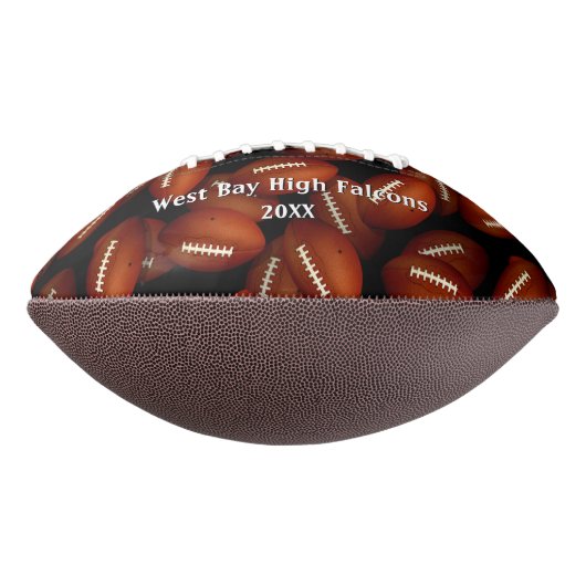 Endless footballs pattern sports coach thank you (Gedreht 90)