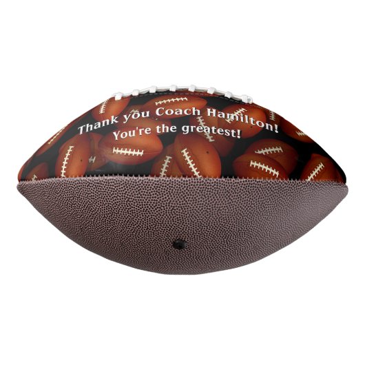 Endless footballs pattern sports coach thank you (Gedreht 270)