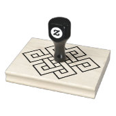 Endless Knot Auspicious Symbol Gummistempel (Stempel)