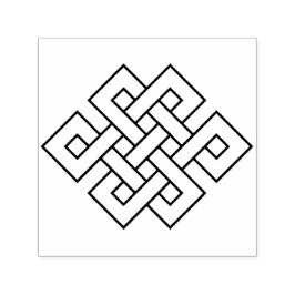 Endless Knot Auspicious Symbol Permastempel