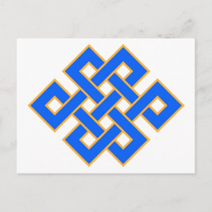 Endless Knot Auspicious Symbol tibetischer Buddhis Postkarte