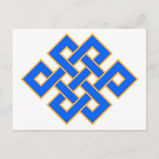 Endless Knot Auspicious Symbol tibetischer Buddhis Postkarte