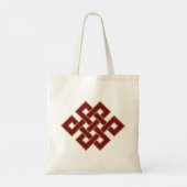 Endless Knot Buddhist Monk Bag Tragetasche (Rückseite)