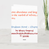 Endless Knot Chang Karte (Rückseite)