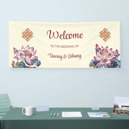endless Knot tibetisch Wedding Banner (Messe)