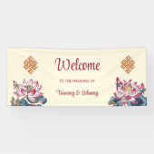 endless Knot tibetisch Wedding Banner (Horizontal)