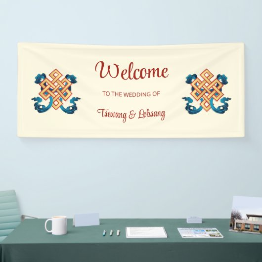endless Knot tibetisch Wedding Banner (Messe)