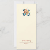 endless Knot tibetisch Wedding Einladung (Rückseite)