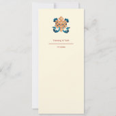 endless Knot tibetisch Wedding Einladung (Rückseite)