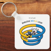Endless Loop Aware Python Developer | Keychain Schlüsselanhänger (Vorderseite)
