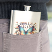 Endless Love Vibes Schmetterling Art-96281 Flachmann (Beispiel)