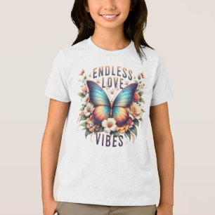 Endless Love Vibes Schmetterling Art-96281 Tri-Blend Shirt