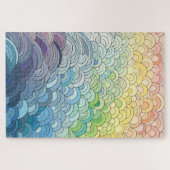 Endless Pastel Rainbow Jigsaw Puzzle (Horizontal)