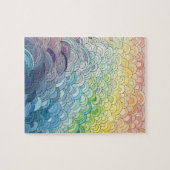 Endless Pastel Rainbow Jigsaw Puzzle (Horizontal)