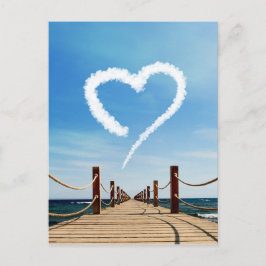 Endless Path Heart-Shaped Cloud Postkarte
