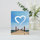 Endless Path Heart-Shaped Cloud Postkarte (Stehend Vorderseite)