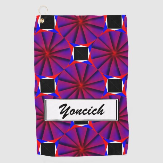 Endless Pinwheel von Kenneth Yoncich Golfhandtuch (Vorderseite)