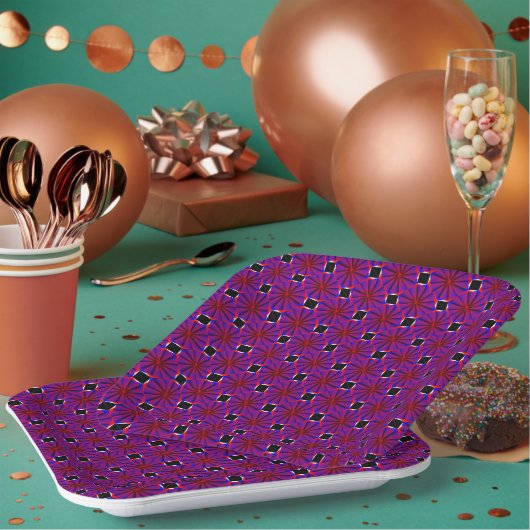 Endless Pinwheel von Kenneth Yoncich Pappteller (Multi)
