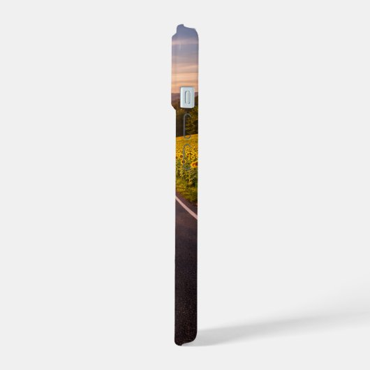 Endless Road Through Desert Landscape Phone Case iPhone 15 Hülle (Linke Seite)