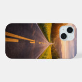 Endless Road Through Desert Landscape Phone Case iPhone 15 Hülle (Rückseite (Horizontal))