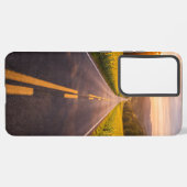 Endless Road Through Desert Landscape Phone Case Samsung Galaxy Hülle (Rückseite (Horizontal))