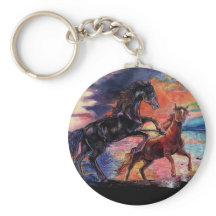 Endless Sky Watercolor Pferde