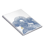 Endless Slinky Coil Walk Minimalistisches Notebook Notizblock (Rechte Seite)