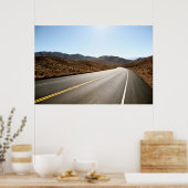 Endless Street | Desert Mountain Poster (Küche)