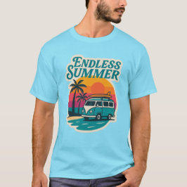 Endless Summer – Retro Surf Van Sunset T-Shirt