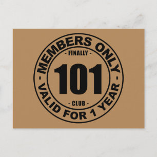 Endlich 101 Club Postkarte