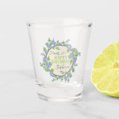 Endlich 21 Glückwunsch 21. Geburtstag Gegenwart Schnapsglas (Vorderseite)