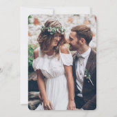 Endlich 2 Foto Simple Overlay Hochzeitsfeier Save The Date (Rückseite)