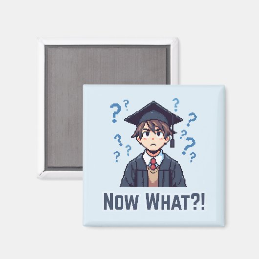 Endlich Abitur .. Was nun? Magnet (Vorderseite/Rückseite)