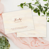 Endlich! Brush Gold & Terracotta Script Wedding Save The Date
